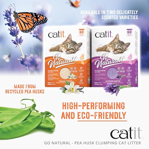Pea Husk Clumping Cat Litter, Vanilla