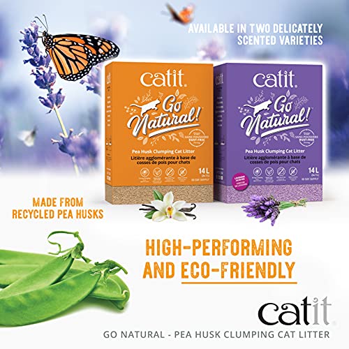 Pea Husk Clumping Cat Litter, Vanilla