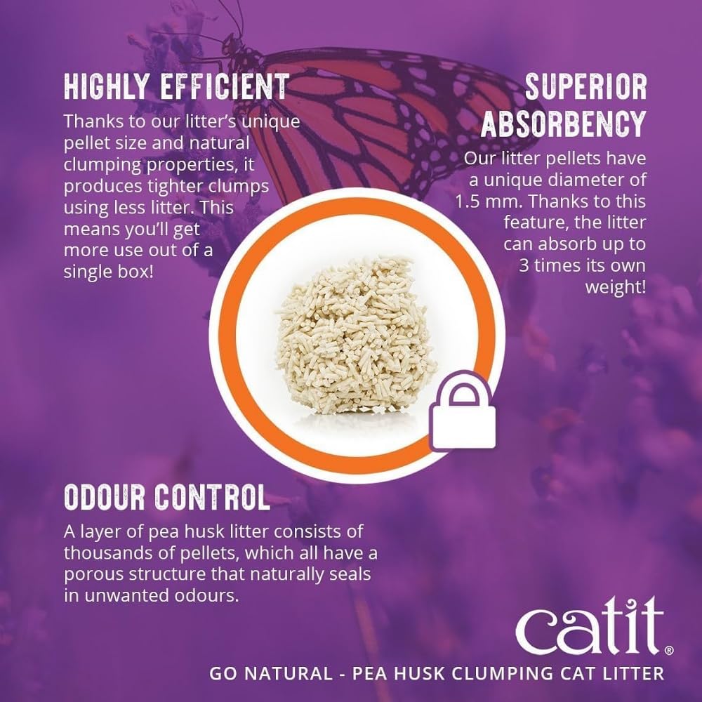 Pea Husk Clumping Cat Litter, Vanilla