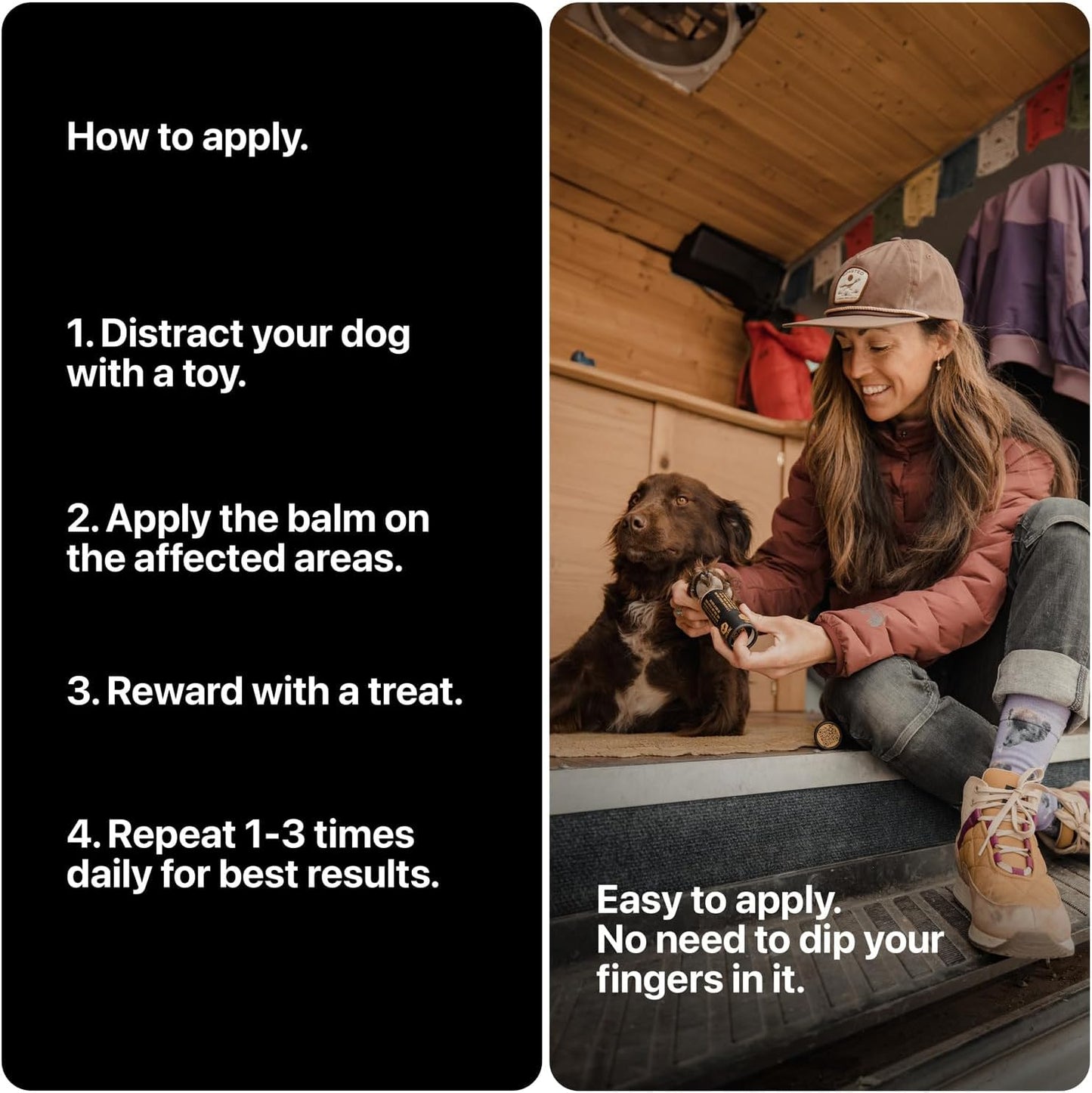 SÄKER Dog Paw Balm | Veterinarian-Approved Paw Protection for Dogs | Handmade in Canada | Paw Soother Safe to Lick for Dry, Cracked, and Rough Paws