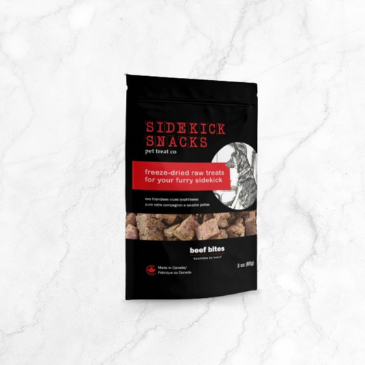 FreezeDried-BeefChunks-freezedriedpettreats-dogfoodtopper-FloofPetProducts