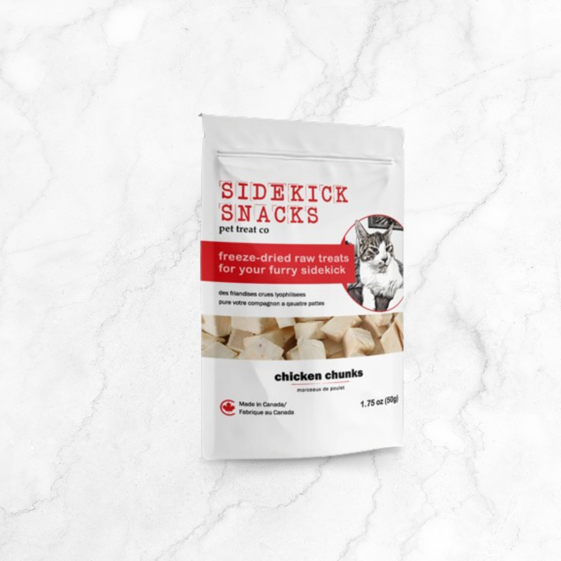 Freeze dried Chicken Chunks-Canadian cat food brand-Sidekick Snacks-Floof Pet Products