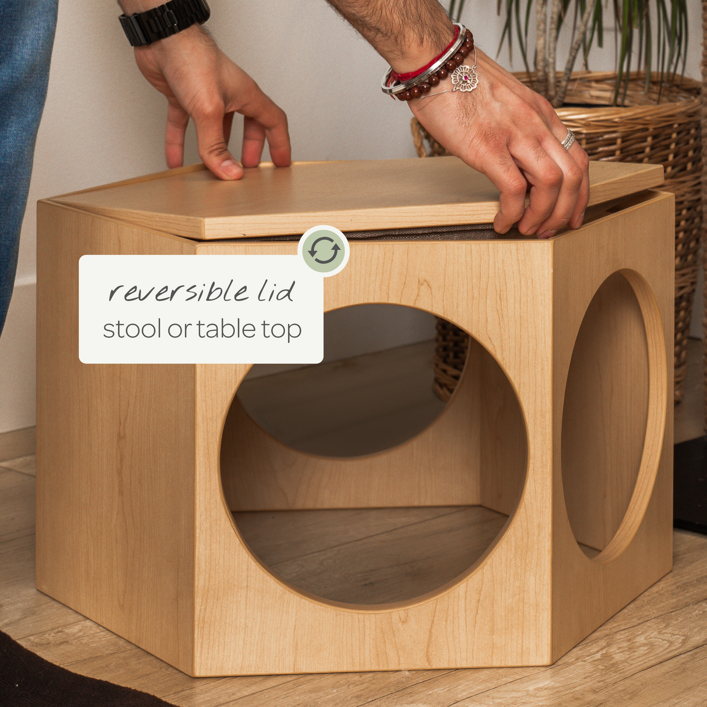 Suki Cat Stool and Shelf