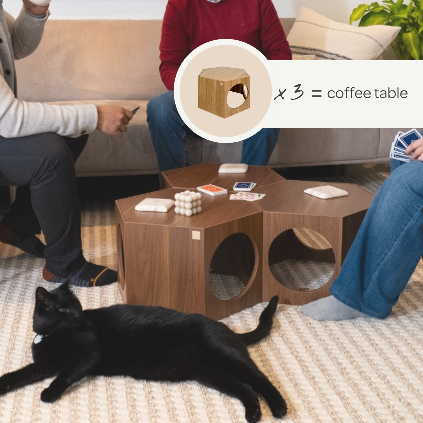 Suki Cat Stool and Shelf