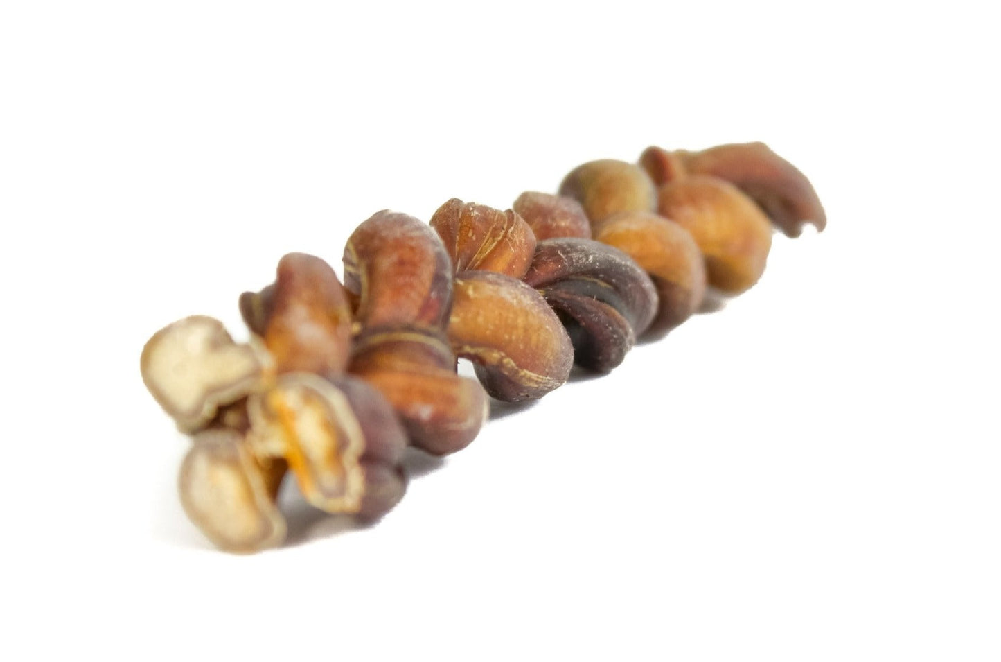 Braided bully stick dog chew for aggressive chewers high protein treat