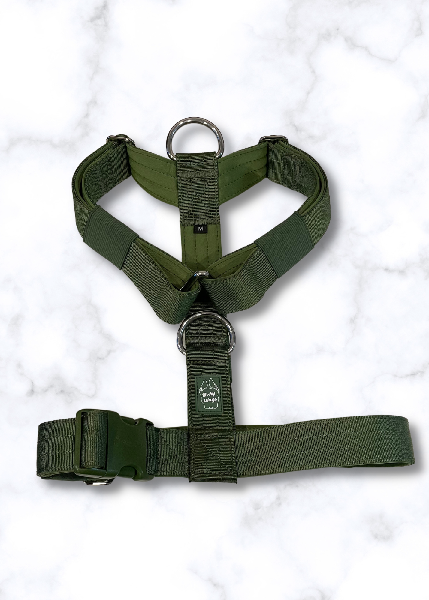 Y Strap Adventure Harness - Cactus Green pet collars & harnesses from Floof Pet Products on a neutral background