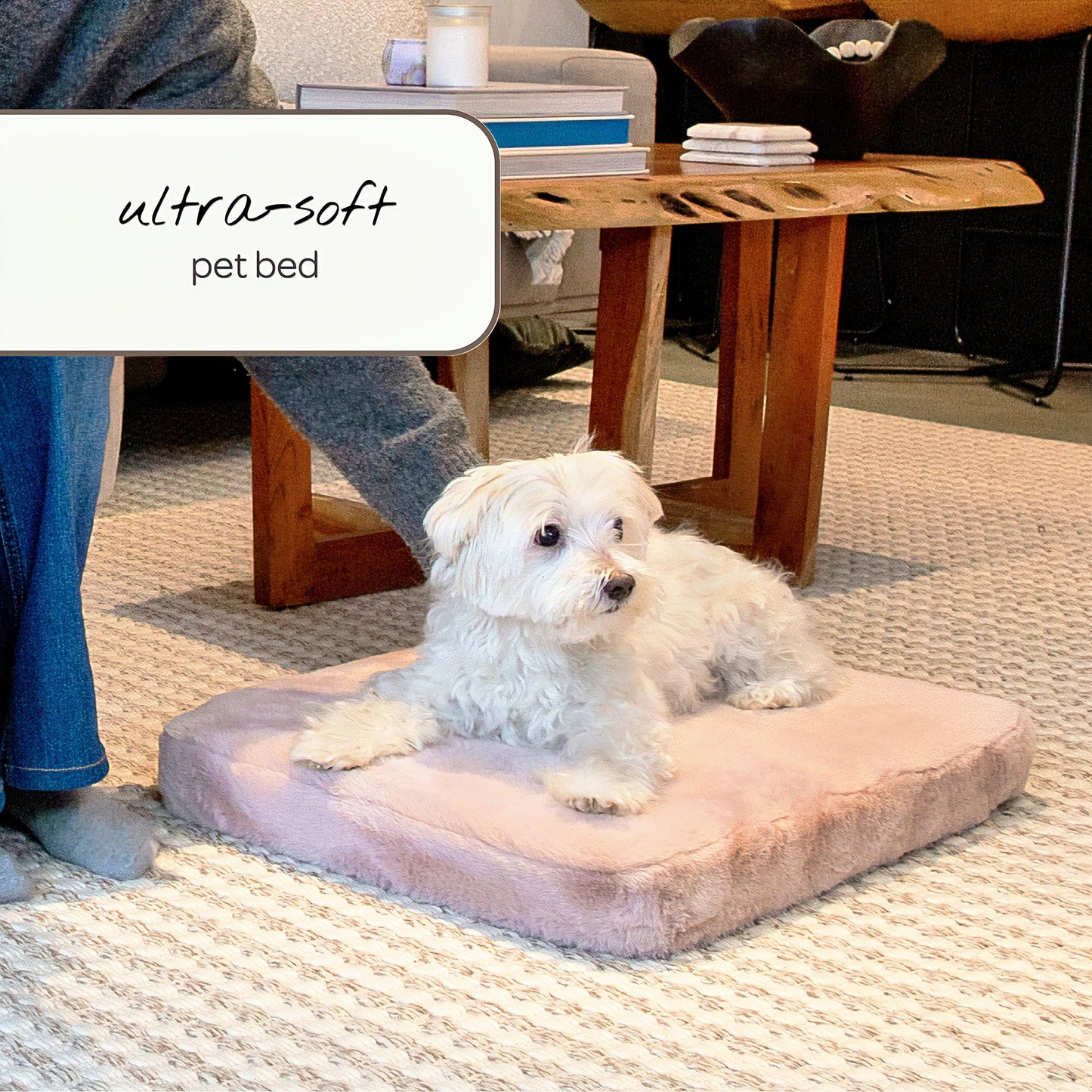 Pixie Pad Leak-Resistant Dog Bed pet bed from Floof Pet Products on a neutral background