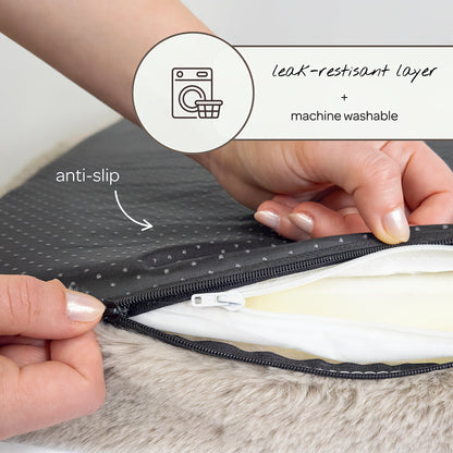 Pixie Pad Leak-Resistant Dog Bed pet bed from Floof Pet Products on a neutral background