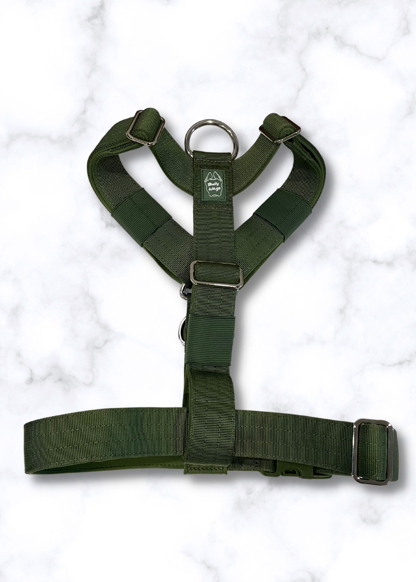Y Strap Adventure Harness - Cactus Green pet collars & harnesses from Floof Pet Products on a neutral background