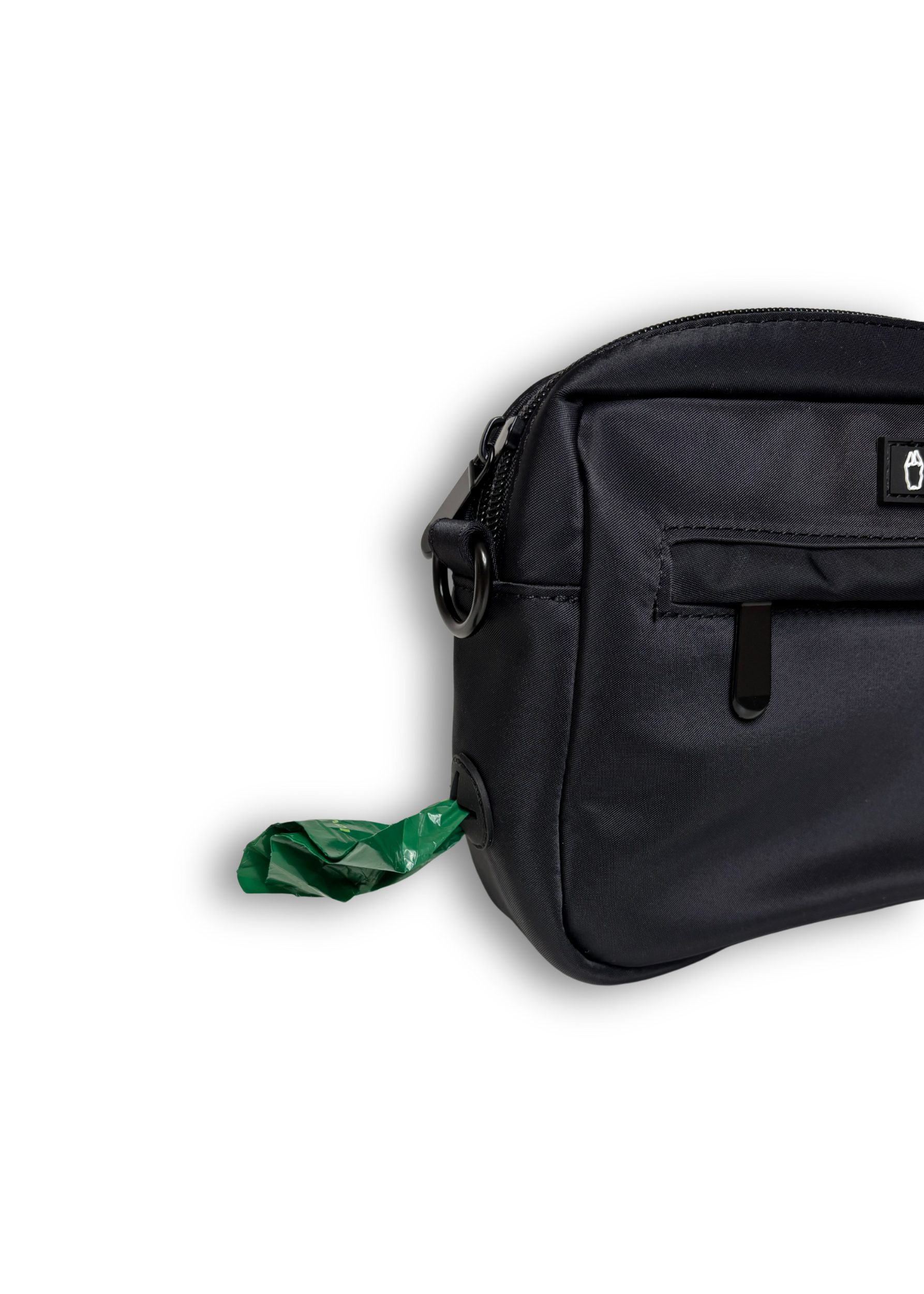 Crossbody Dog Walking Bag with Treat Pouch crossbody bag from Floof Pet Products on a neutral background