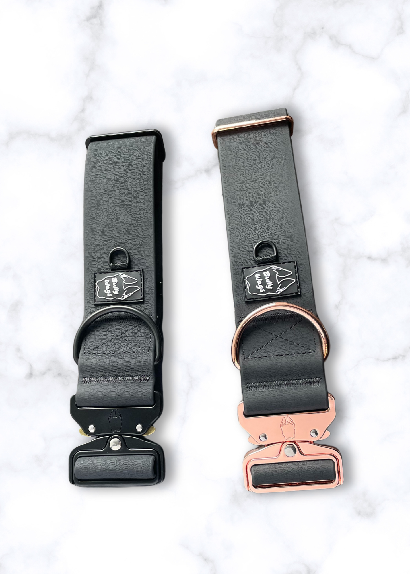 2 inch Waterproof PVC Dog Collar 2.0 pet collars & harnesses from Floof Pet Products on a neutral background