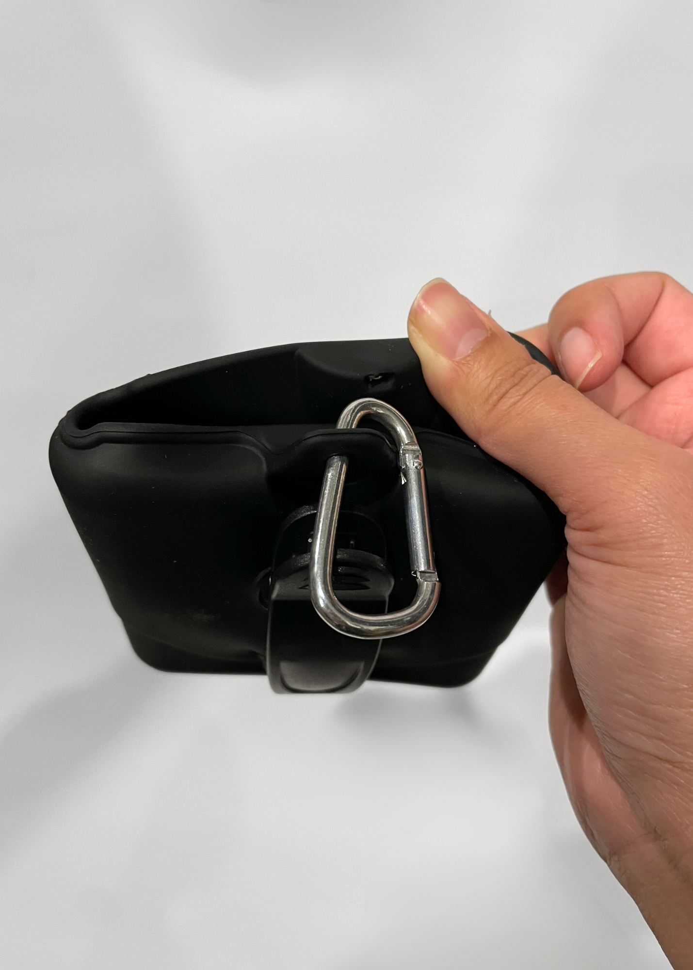 Silicone Treat Pouch with magnetic closure pet accessories from Floof Pet Products on a neutral background