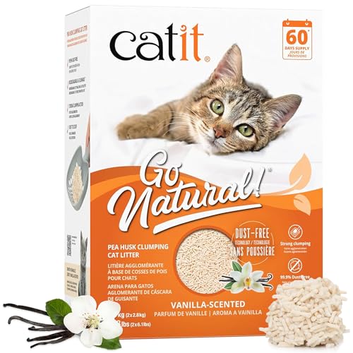 Pea Husk Clumping Cat Litter, Vanilla