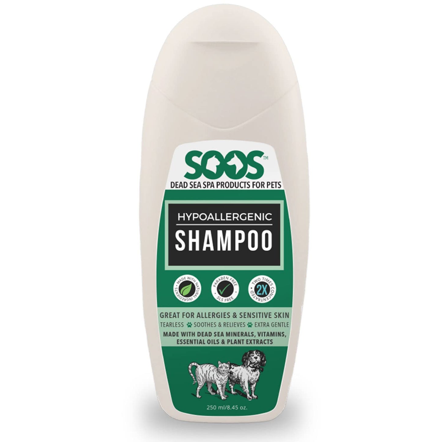 Hypoallergenic Natural Dead Sea Pet Shampoo