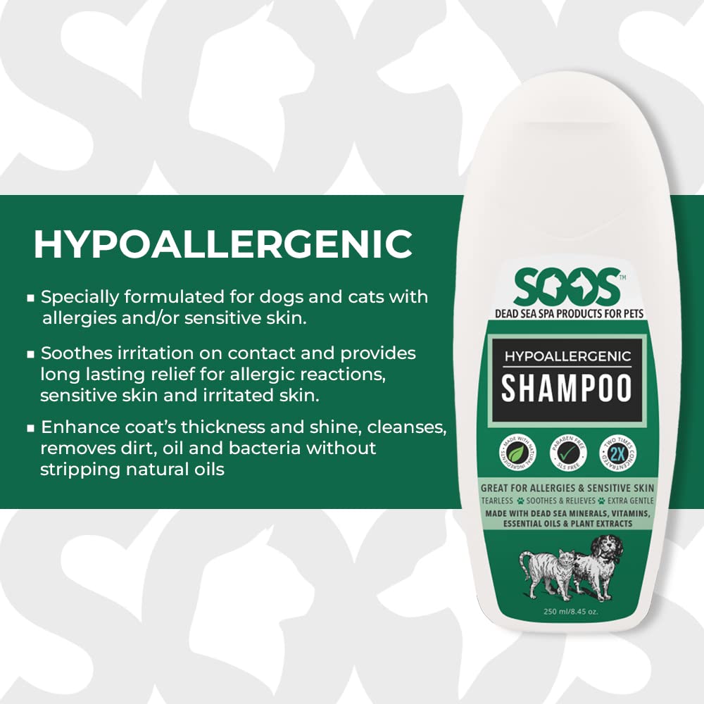 Hypoallergenic Natural Dead Sea Pet Shampoo