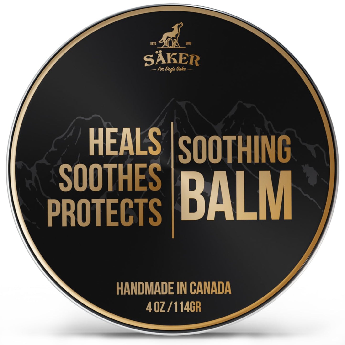 Säker Dog Paw Pad Balm 1.3 oz | Safe to Lick Dog Paw Balm for Dry, Cracked, and Rough Paws | Natural Paw Protection for Dogs | Handmade in Canada