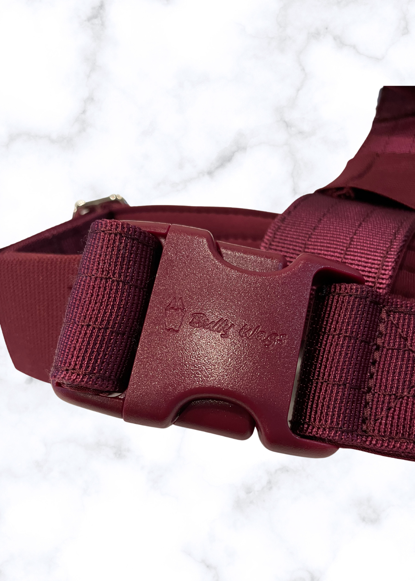Y Strap Adventure Harness - Cherry Wine pet collars & harnesses from Floof Pet Products on a neutral background