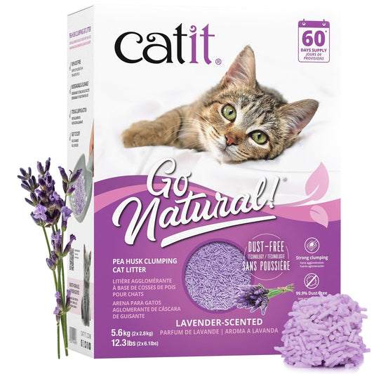 Pea Husk Clumping Cat Litter, Lavender