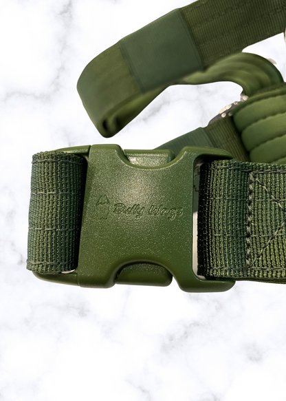 Y Strap Adventure Harness - Cactus Green pet collars & harnesses from Floof Pet Products on a neutral background
