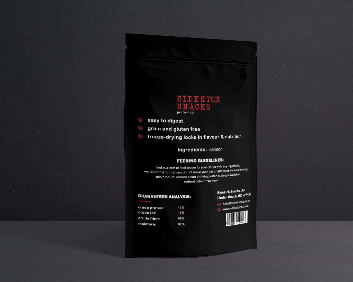 Freeze-Dried Salmon Savours Dog Treats dog treats from Floof Pet Products on a neutral background