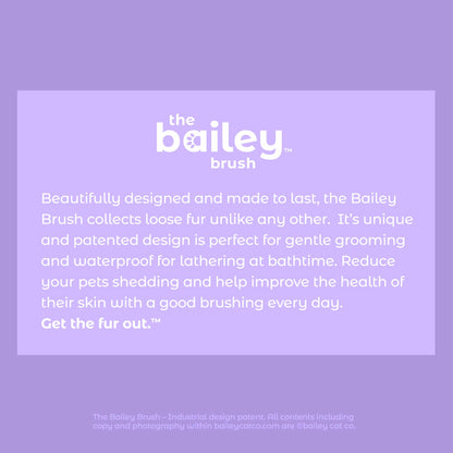 Bailey Brush™ - Limited Spa Series Grooming Brush for Shedding Dogs & Cats quality silicone cat brush from Floof Pet Products on a neutral background