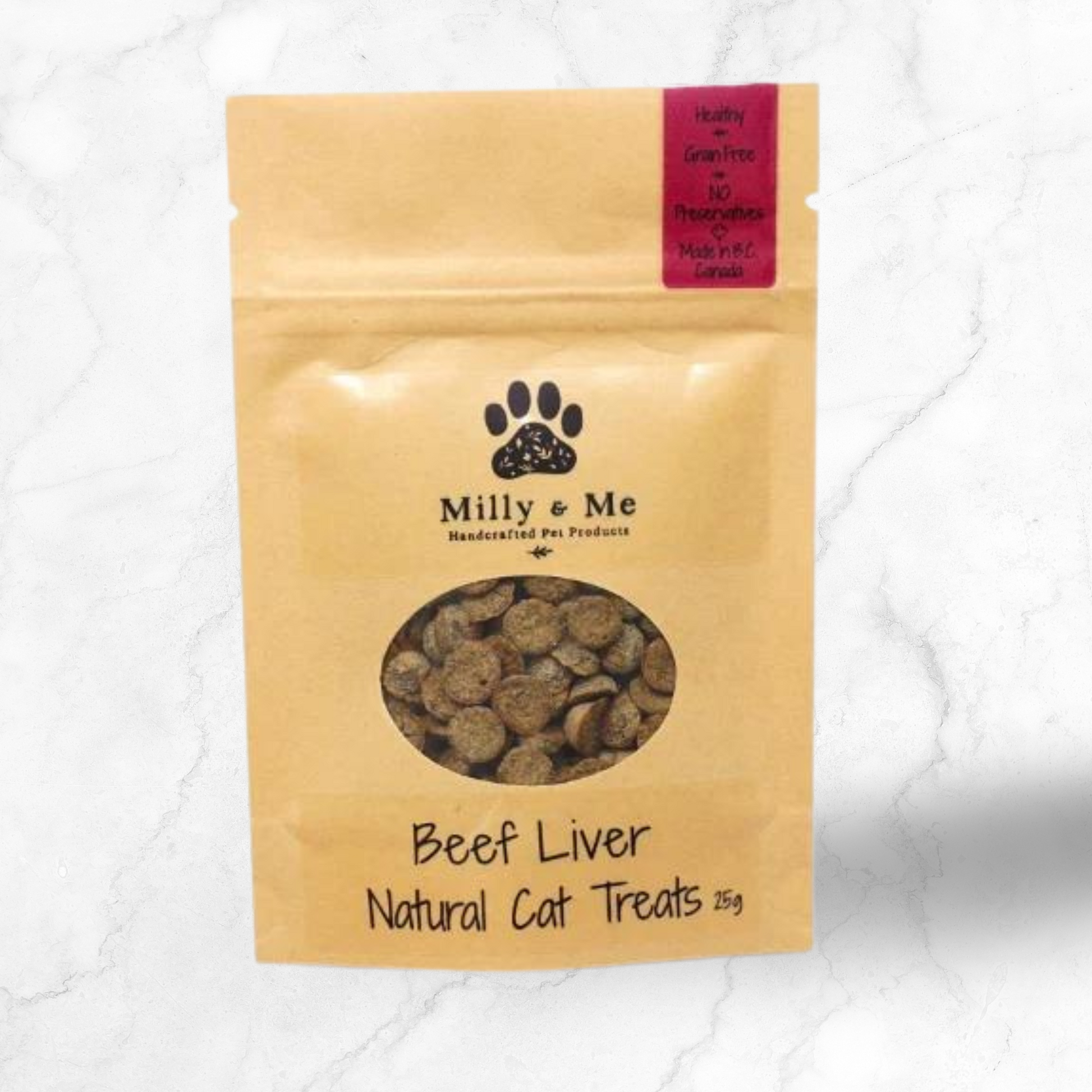 BeefLiverCatTreats-AllNaturalhealthyCatTreats-FloofPetProdcuts-Canadian-made-MillyandMe