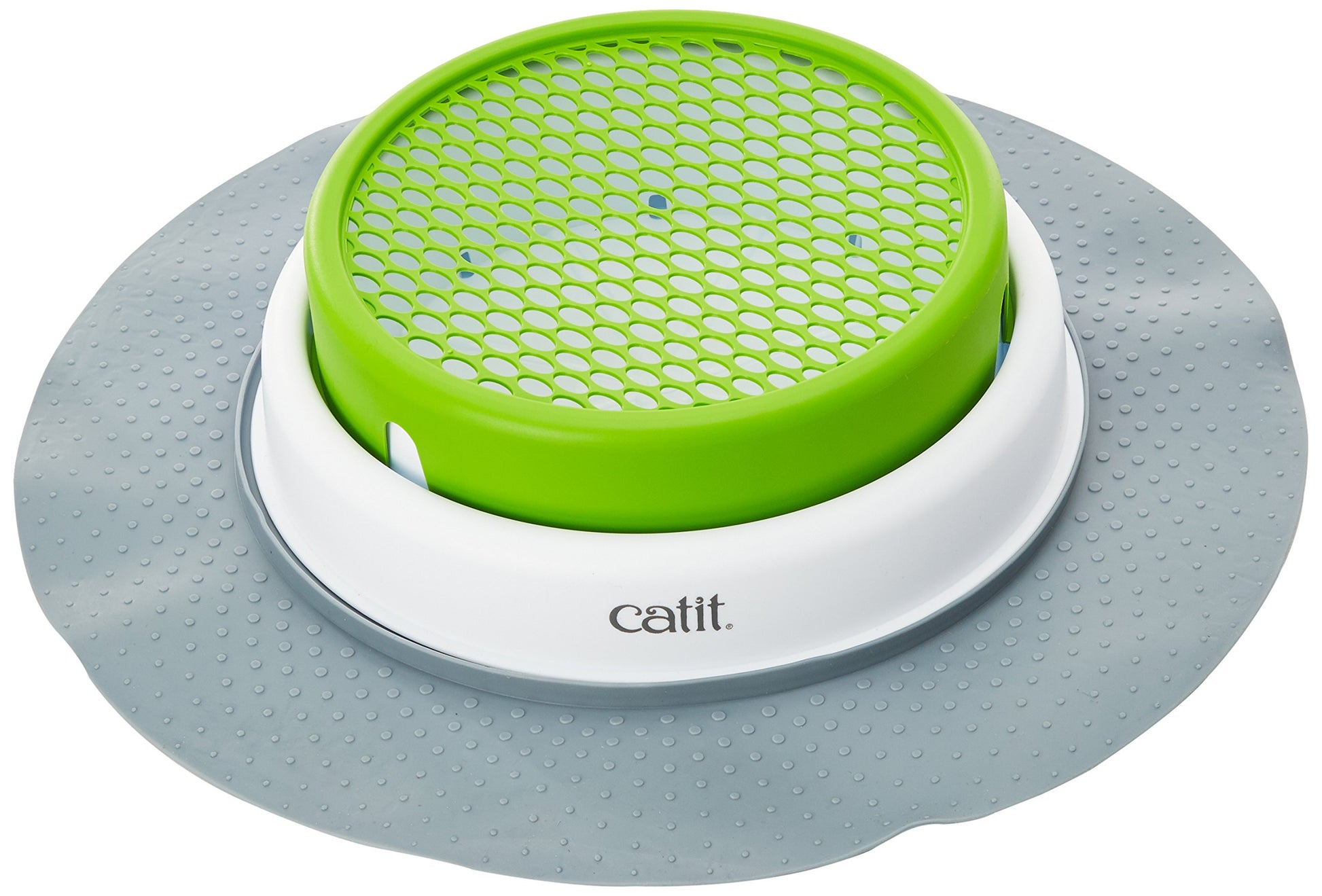 Image of the Catit Grass Planter with no grass to show the plastic pieces.