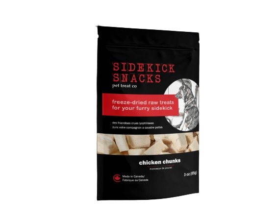 Freeze-Dried Chicken Chunks Pet Treats dog treats from Floof Pet Products on a neutral background