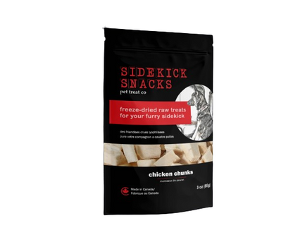 Freeze-Dried Chicken Chunks Pet Treats dog treats from Floof Pet Products on a neutral background