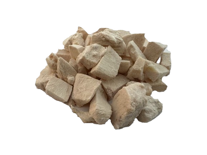 Freeze-Dried Chicken Chunks Cat Treats cat treats from Floof Pet Products on a neutral background