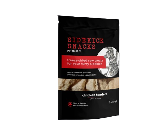 Freeze-Dried Chicken Tenders Pet Treats dog treats from Floof Pet Products on a neutral background