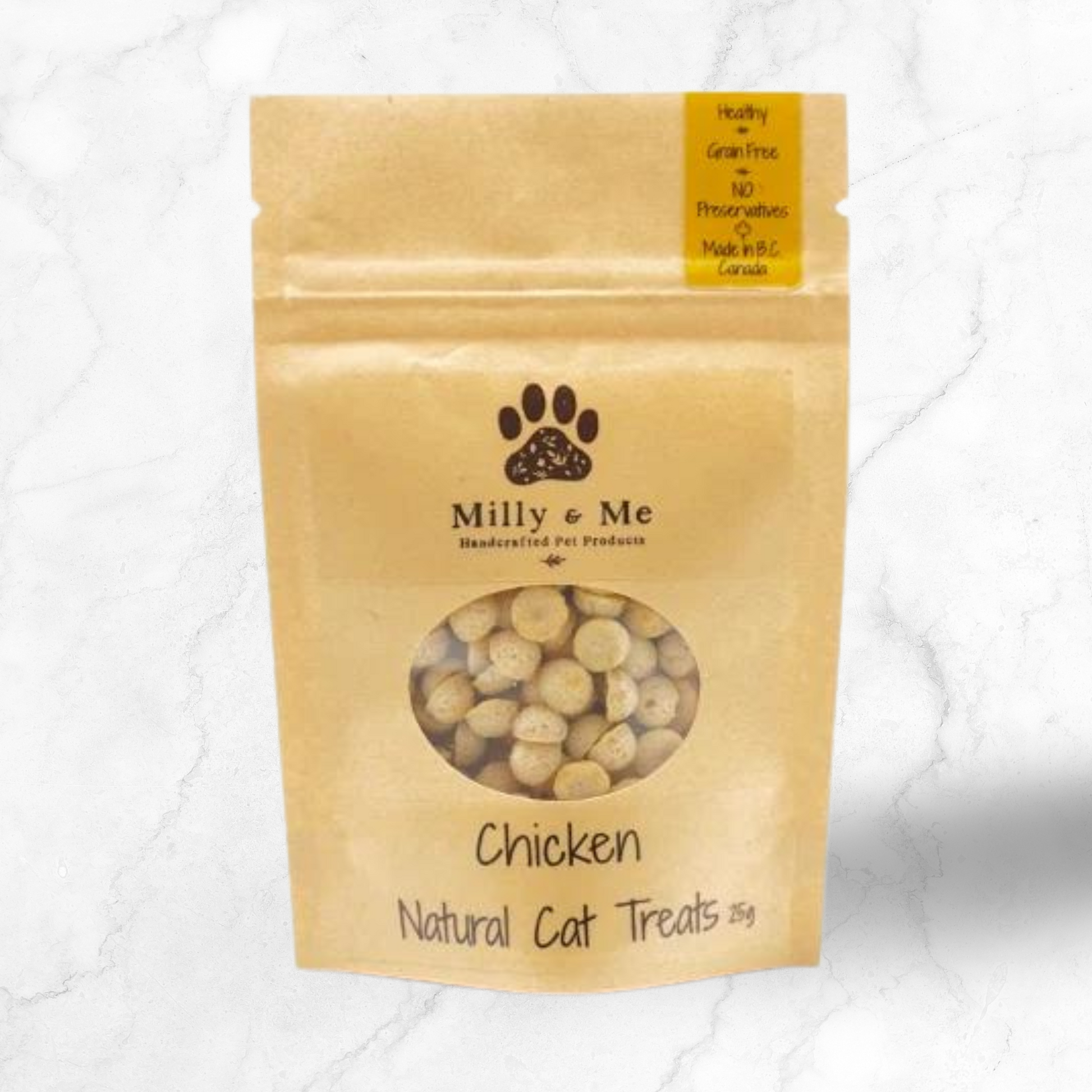 Chickennaturalcattreats-Canadian-madepettreats-bakedhighproteincattreats-FloofPetProducts-MillyandMe