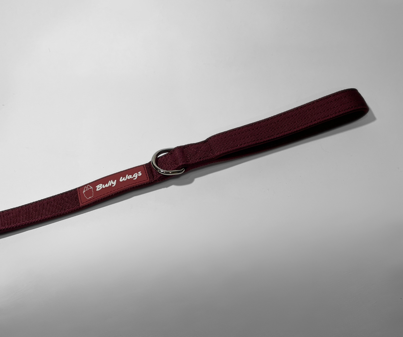 Tactical Dog Leash - Cherry Wine pet leashes from Floof Pet Products on a neutral background