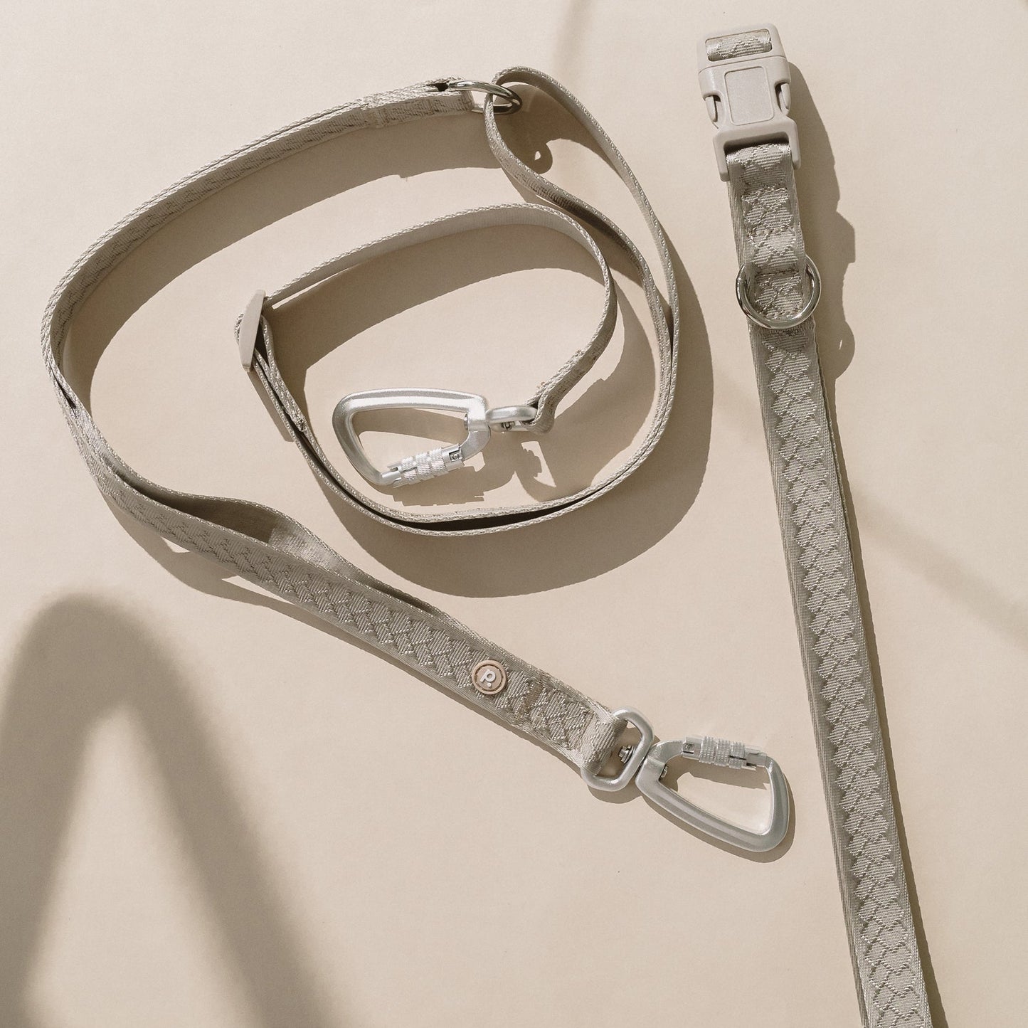 Daily Hands-Free Leash - Affogato leash from Floof Pet Products on a neutral background