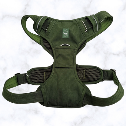 Floof_Pet_Products-Green_dog_harness-Product_image-front_facing