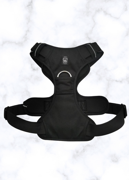 Heavy-Duty Everyday Harness - Black pet collars & harnesses from Floof Pet Products on a neutral background