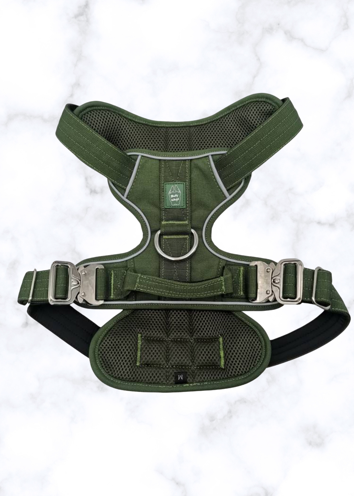 Heavy-Duty Everyday Harness - Cactus Green pet collars & harnesses from Floof Pet Products on a neutral background