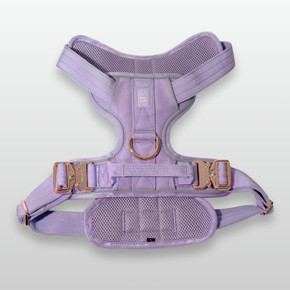 Heavy-Duty Everyday Harness - Lilac pet collars & harnesses from Floof Pet Products on a neutral background