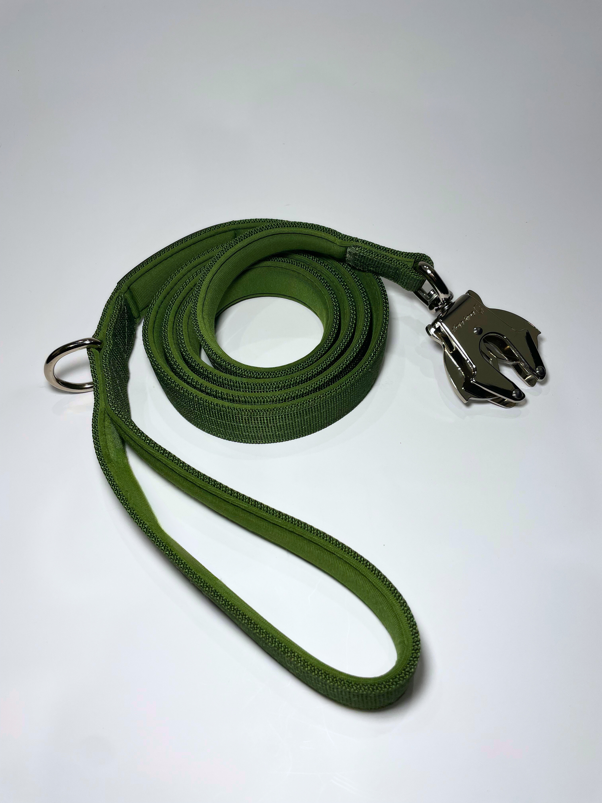 Tactical Dog Leash - Cactus Green pet leashes from Floof Pet Products on a neutral background