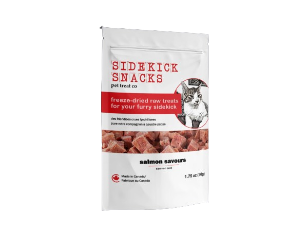 Freeze-Dried Salmon Cat Treats cat treats from Floof Pet Products on a neutral background