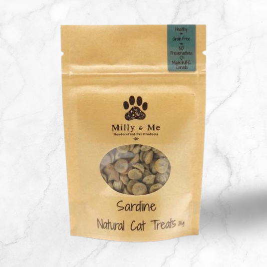 Sardinenaturalcattreats-Besthigh-proteintreatforcats-FloofPetProducts-MillyandMe