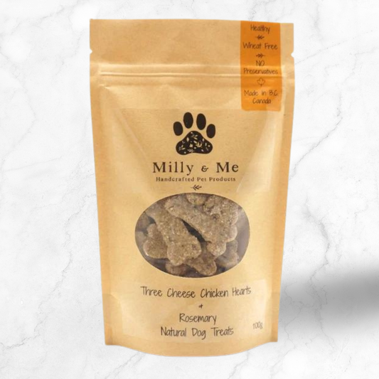 ThreeCheeseChickenHearts_RosemaryNaturalDogTreats100gMillyandMeHandcraftedBiscuits-FloofPetProducts