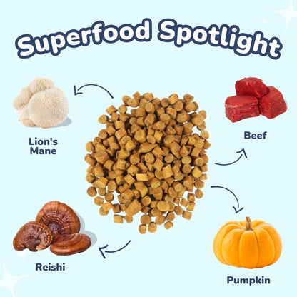 graphic to show the wholesome ingredients in the HealthyBud Training Treats .